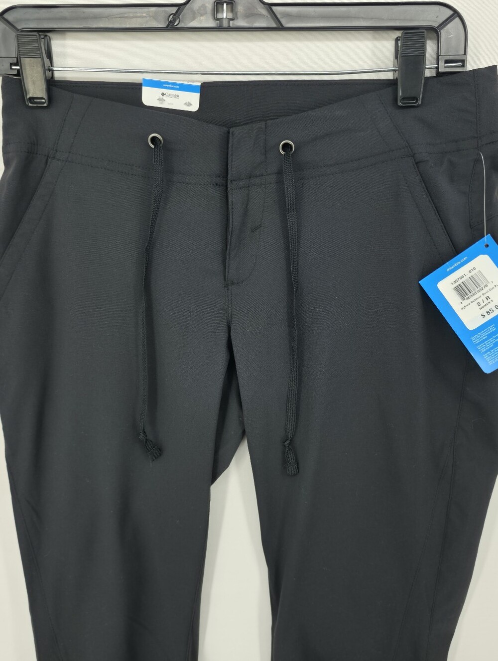 NWT Columbia Black Performance Bootcut Pants Drawstring Stretch Size 2 - Picture 3 of 15